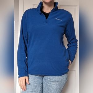Columbia | Blue Fleece 1/4 Zip Pullover, Size S